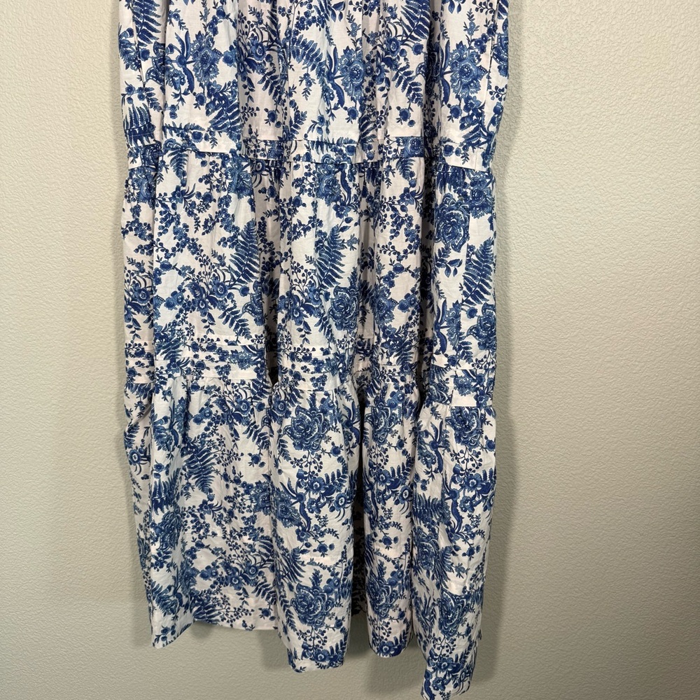 Anthropologie The Somerset Maxi Dress Blue and White Maxi Dress - Picture 7 of 15